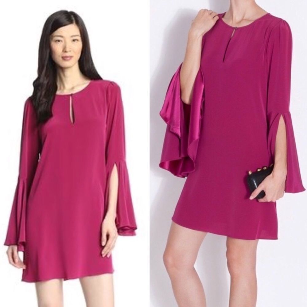 Nwt‎ Elizabeth & James pink Mabel bell sleeve dress